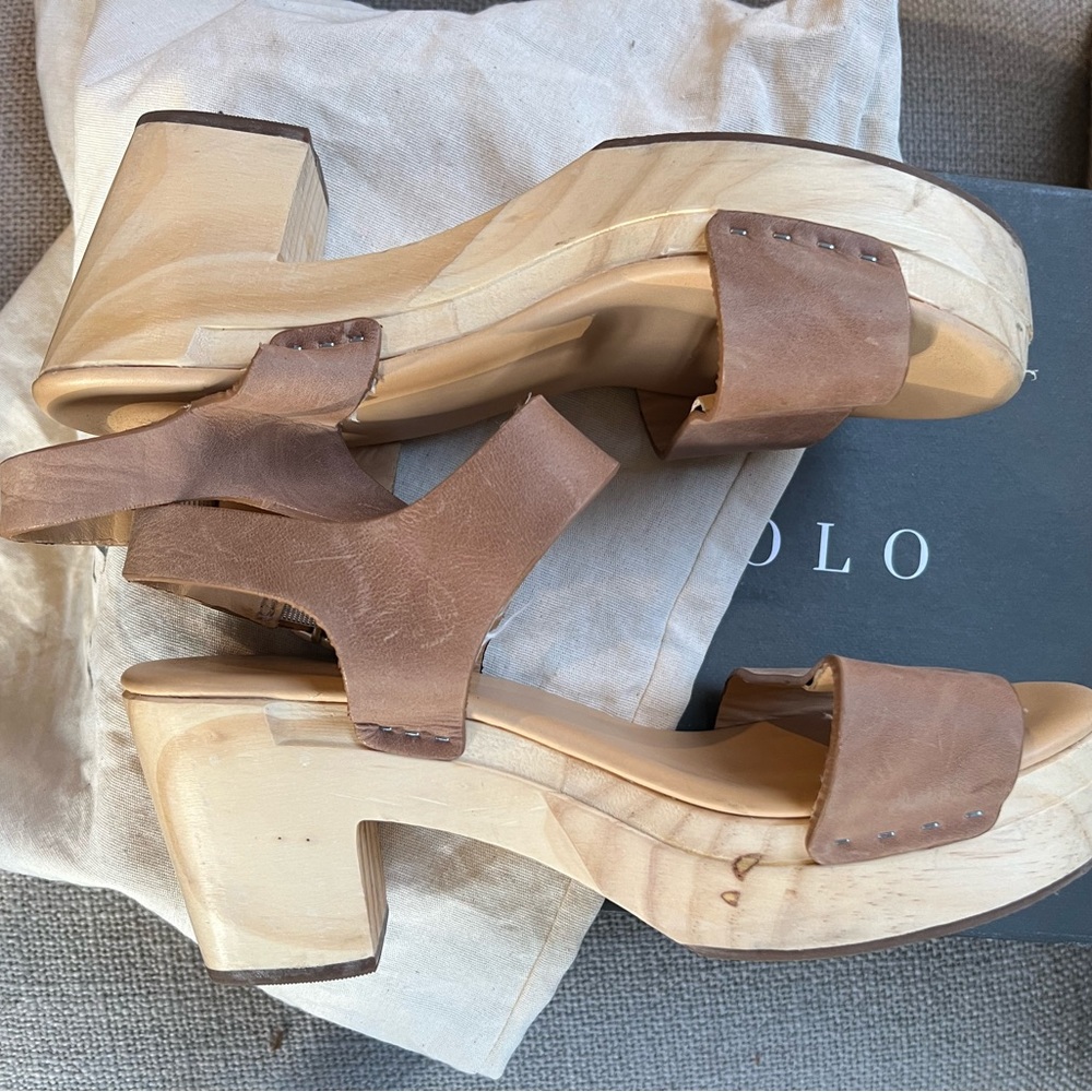 Nisolo All-Day Open Toe Clog Size 8 Gently Used C… - image 5